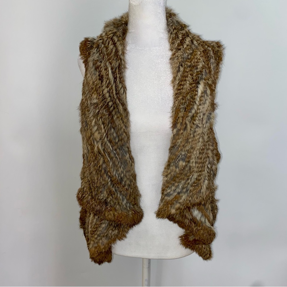 Diana Rosh Light Brown Fur Vest